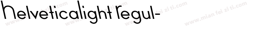 HelveticaLight Regul字体转换